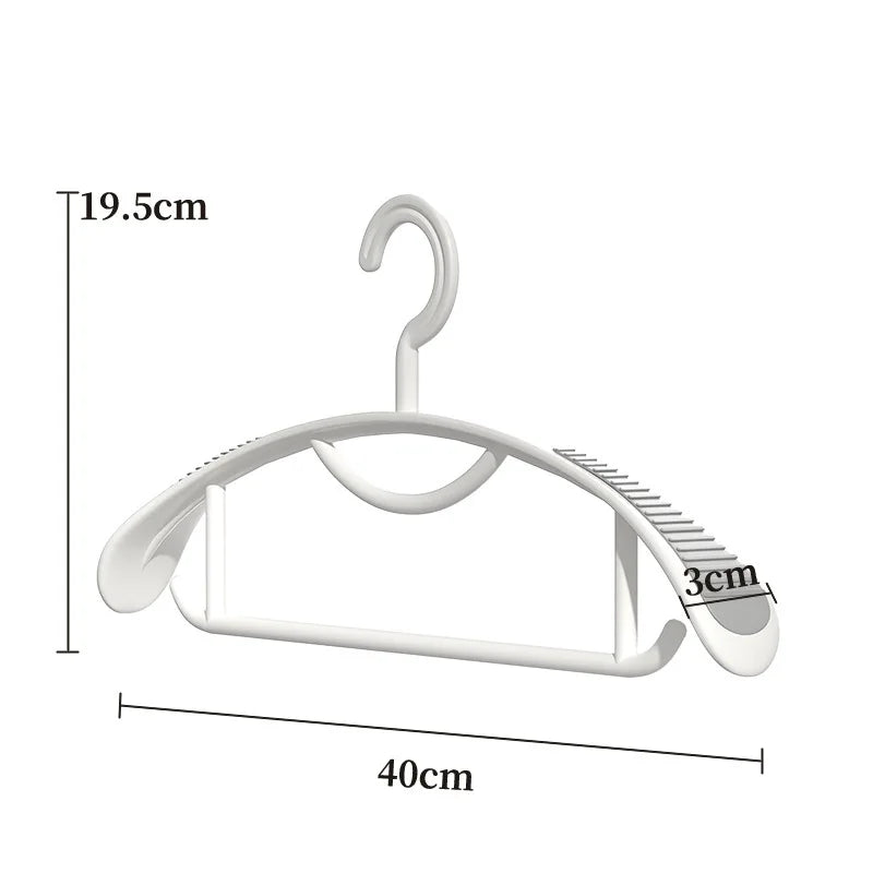 Non-slip Household Hanger with Wide Shoulders and Bright Colors for Clothes Organization