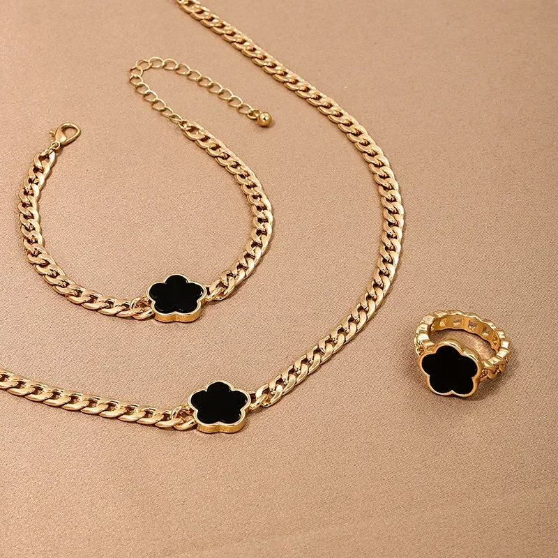 Water Drop Jewelry Set - Necklace, Bracelets, Rings & Earrings - Gift Set