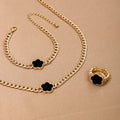 Water Drop Jewelry Set - Necklace, Bracelets, Rings & Earrings - Gift Set