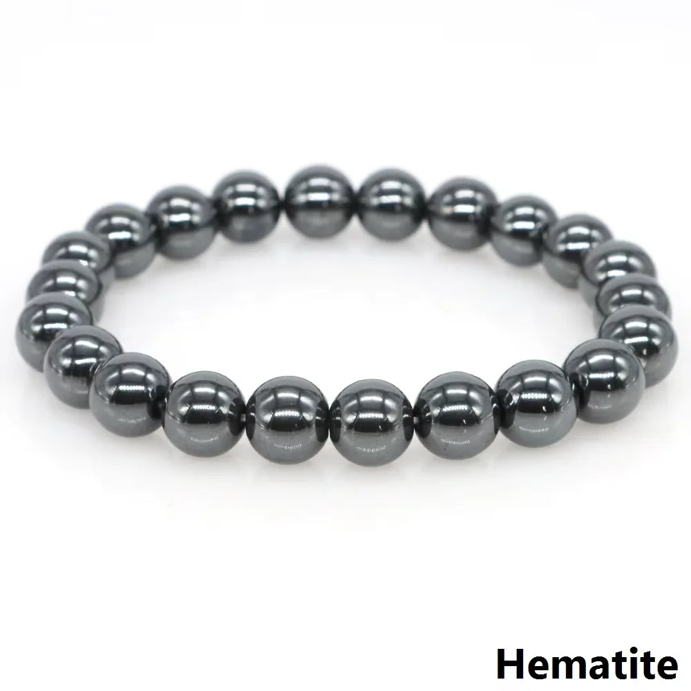 Natural Stone Beaded Bracelet for Men & Women Chakra Healing Crystal Jewelry