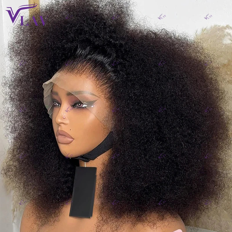 Glueless Human Hair Wigs 13x6 HD Lace Frontal & 360 Lace Wig Afro Kinky Curly