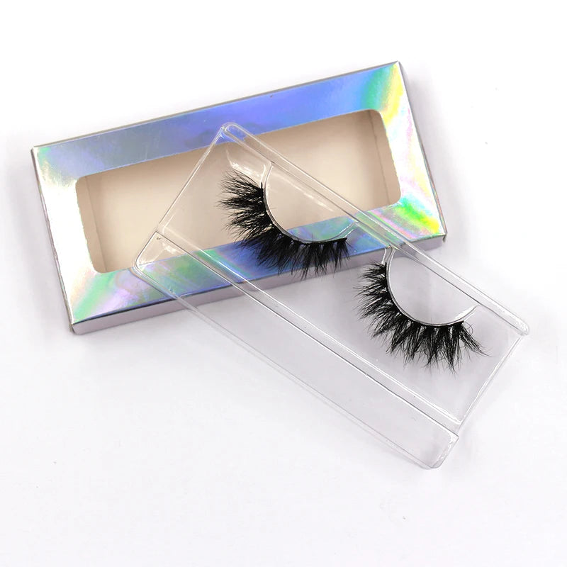 Reusable 3D Mink False Eyelashes - Fluffy Layered Natural Look