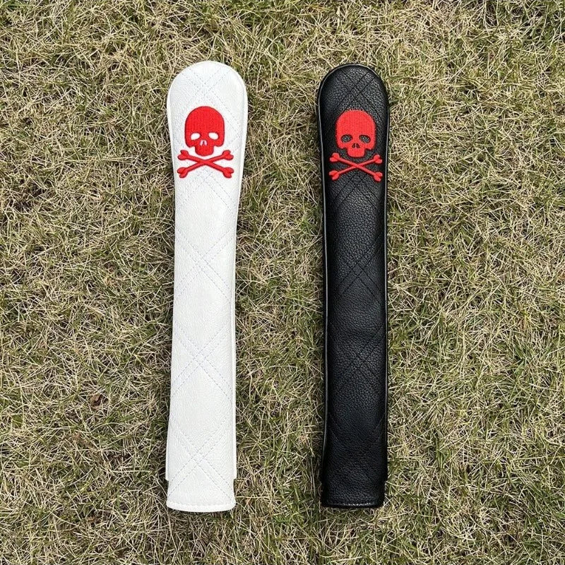 Golf Skull Head Cover Rods Holder - Creative Golf Accessory Set, Multiple Colors