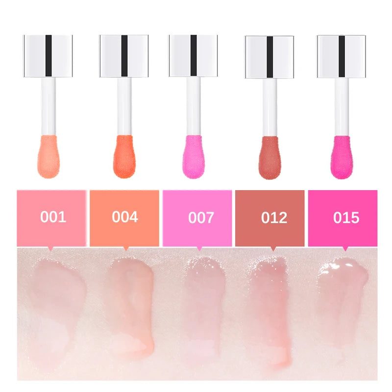 Crystal Jelly Lip Oil - Hydrating Plumping Tinted Lip Gloss & Glossy Lip Glow