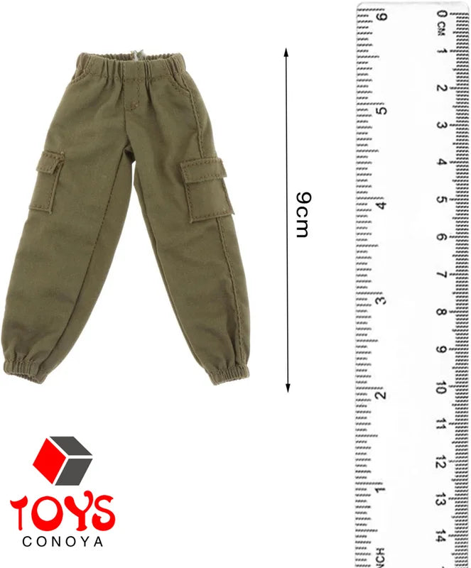 1/12 Scale Male Action Figure Pants Casual Trousers with Pockets for Doll Accessories