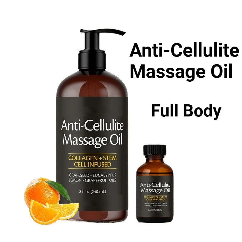 Anti-Cellulite Body Massage Oil 240/100ml Natural Aromatherapy Skin Care