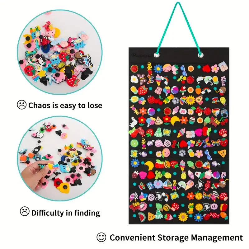 Hole Shoe Decoration Storage Container - Hanging Holiday Display Organizer