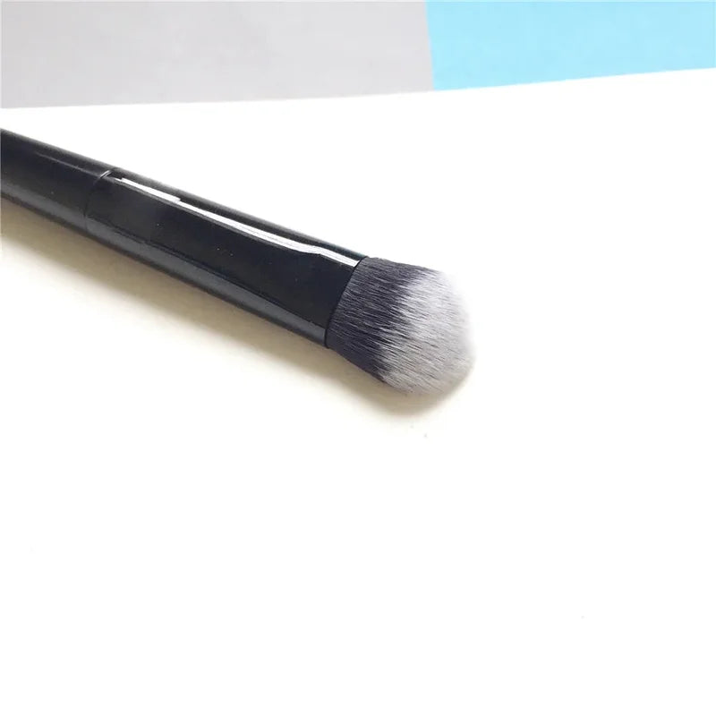 Angled Concealer Brush for Face & Under Eye Makeup - Vegan, Multi-Color Handle Options