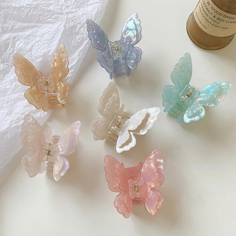 1/2PCS Fairy Butterfly Hair Claw Set Hair Accessories for Curled & Princess Styles