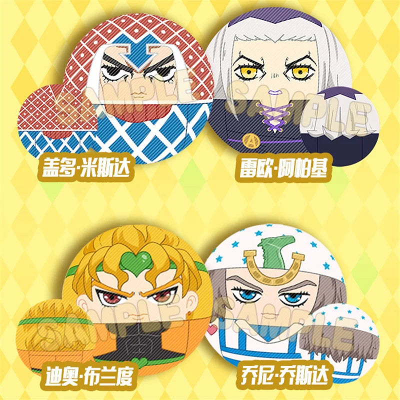 Anime Bruno Buccellati Abbacchio Cosplay Badge Keychain Plush Pendant