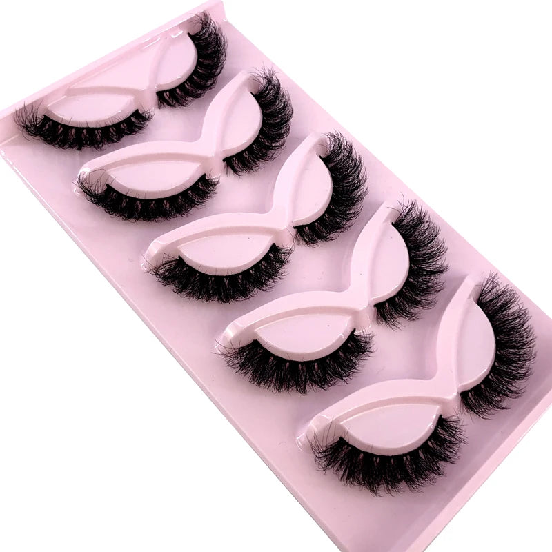 False Eyelashes 3D Faux Mink Winged Fluffy Natural Long Strip Eye Makeup