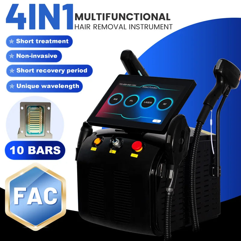 4-in-1 Professional Laser Hair Removal & Skin Rejuvenation Machine