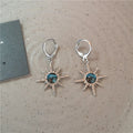Goth Y2K Vintage Sun Moon Star Heart Pendant Earrings for Women - Scene Accessories