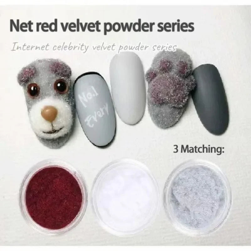 Colorful Glitter Dust Nail Powder for Manicure DIY UV Gel Art - 7 Colors