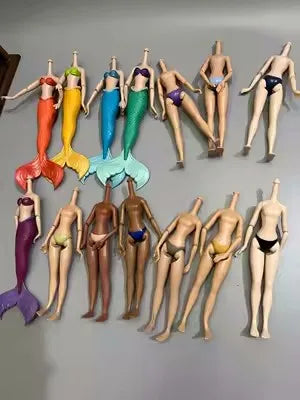1/12 Doll House Girl Doll Without Head - DIY Nude Movable Body, 25cm