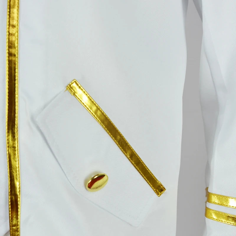 Men's Vintage Tuxedo Costume for Stage Performance - Medieval Punk Style