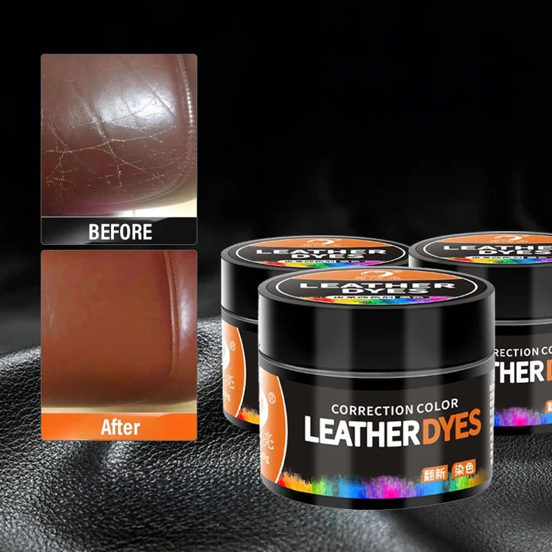 Leather Repair Kit 30ml for Car Seats Shoes Furniture - Color Change & Scratch Fix