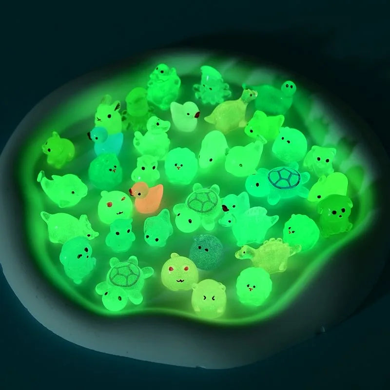 Mini Animal Night Light Set - Blind Box Decorative Small Ornaments for Desk & Party