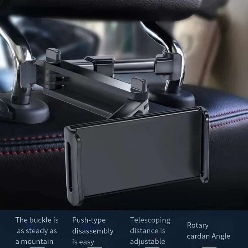 Universal Telescopic Car Headrest Phone & Tablet Mount Holder