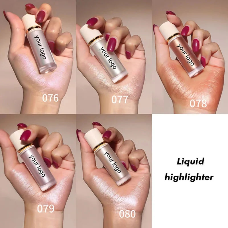 5ml Liquid Highlighter Makeup - Waterproof, Long-Lasting Face Shine & Glow