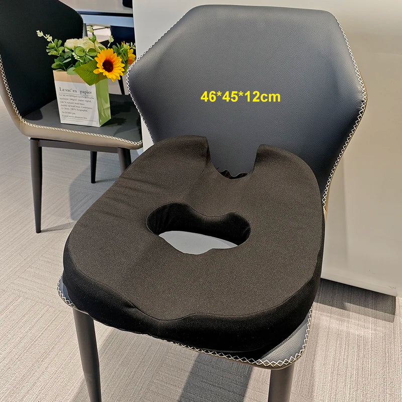 Donut Pillow Coccyx Car Seat Cushion for Sciatica Pelvic Floor Memory Foam Sitting Pad