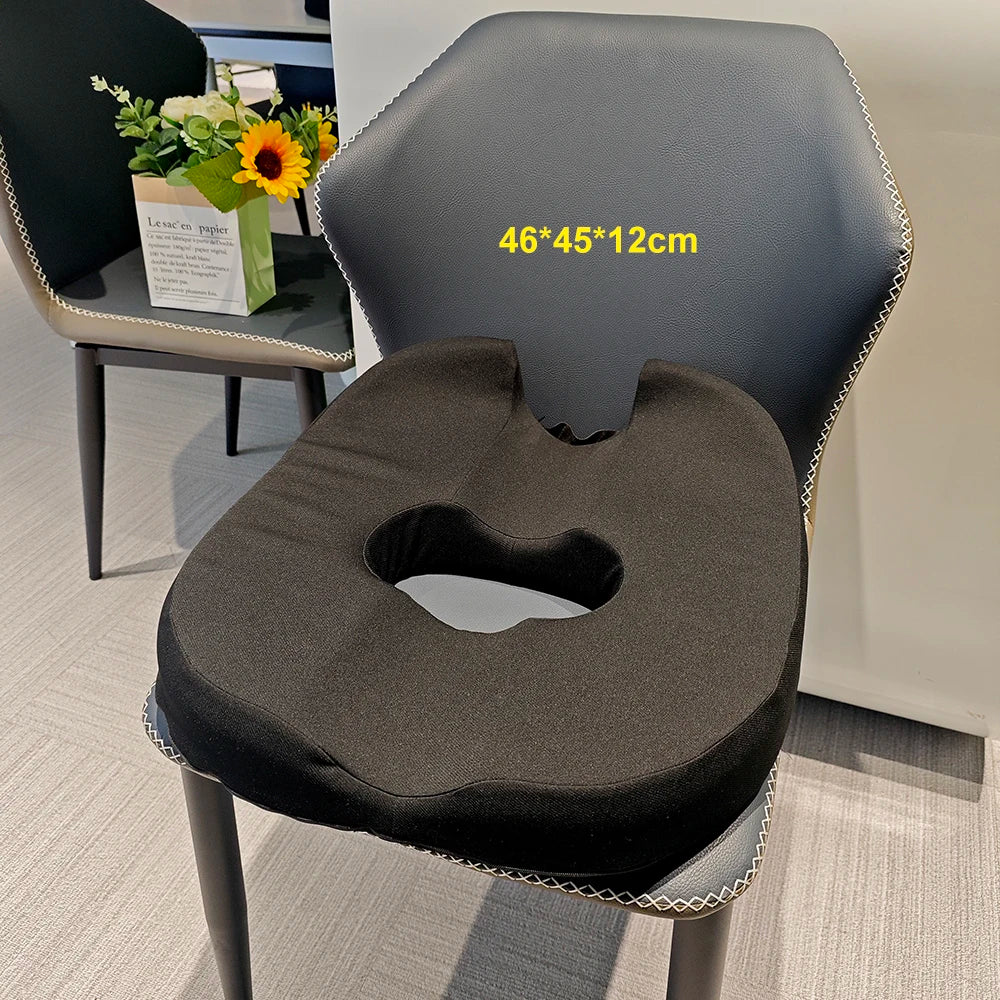 Donut Pillow Coccyx Car Seat Cushion for Sciatica Pelvic Floor Memory Foam Sitting Pad