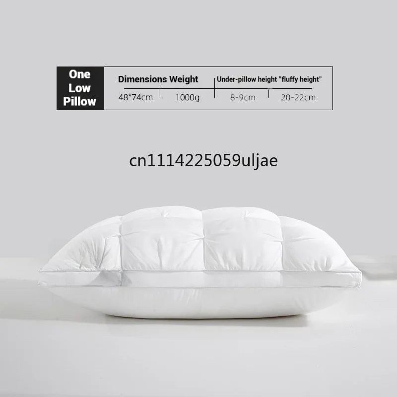 Hotel-Style Soft Support Pillow for Sleep - Adjustable, Washable, 48x74cm