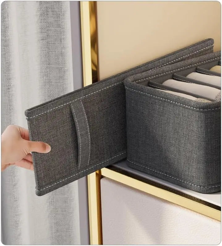 Foldable Underwear and Closet Organizer Storage Box - Multi-Color