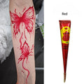 Temporary Body Tattoo Paste Black Henna for DIY Tattoo Stickers Waterproof & Sweatproof