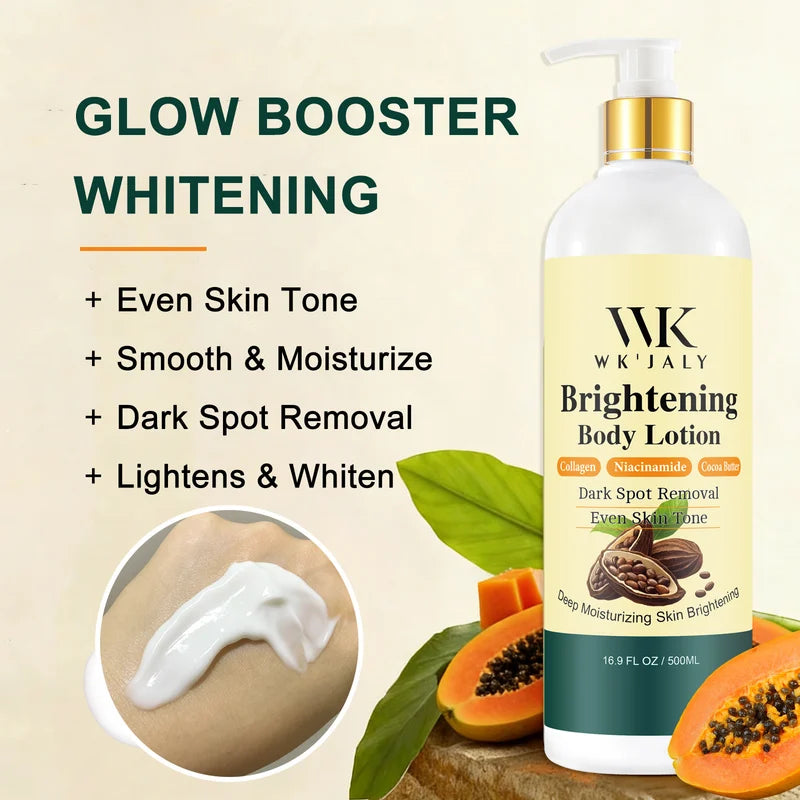 Collagen & Niacinamide Brightening Body Lotion with Natural Papaya - Remove Dark Spots & Moisturize