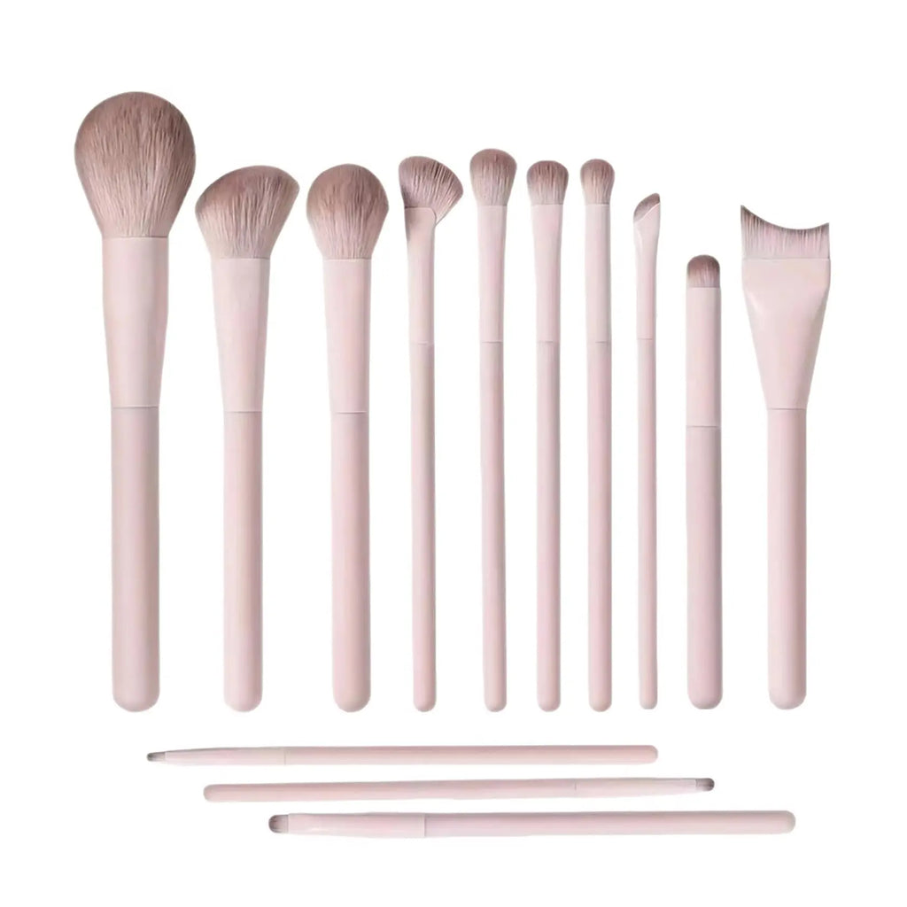 13-Piece Professional Makeup Brush Set with Synthetic Bristles for Women & Beginners