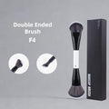 Dual-Ended Face Makeup Brush Set - Foundation, Blush, Powder & Contour Tools