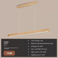 LED Pendant Light for Dining Room Living Room Modern Wood Suspension Fixture