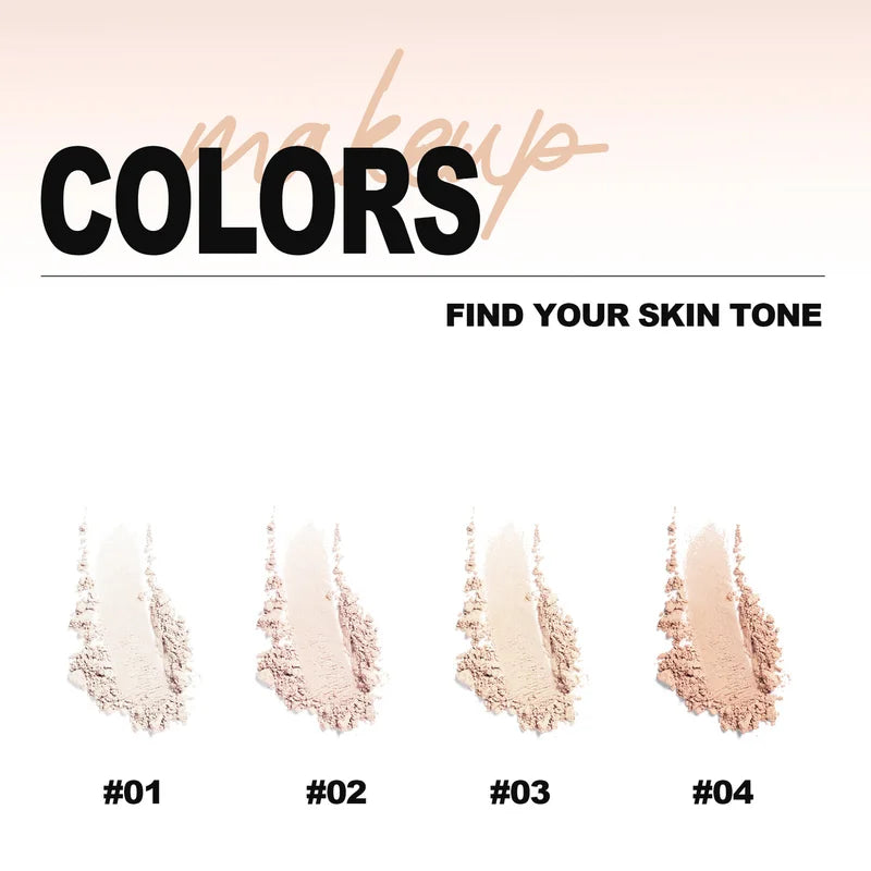 8-Color Matte Face Powder Set - Oil Control Long-Lasting Foundation