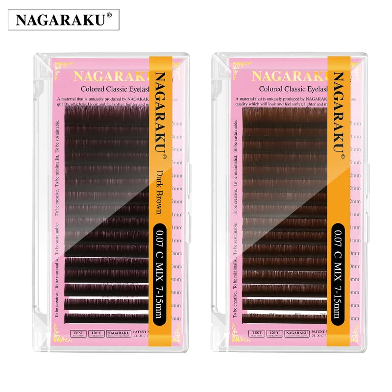 Eyelash Extension Kit - Natural Mink L Curl, Multiple Lengths & Thicknesses