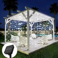 Outdoor Solar Curtain String Lights 3x3M 600 LEDs Holiday & Party Decor