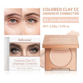 Full Coverage Undereye Corrector Powder Foundation with Puff - Waterproof, Matte Finish