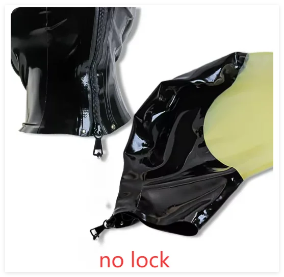 Latex Hood with Lockable or Normal Zipper and Breath Hole for Cosplay & Party Wear