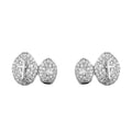Hip Hop Double Teeth Grillz Set for Men - Iced Solid Cross CZ Jewelry - Multiple Colors
