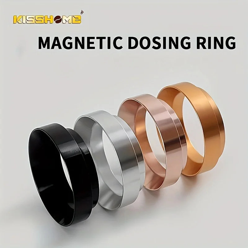 Coffee Dosing Ring Magnetic Funnel for 51mm 54mm 58mm Portafilter Espresso Machines