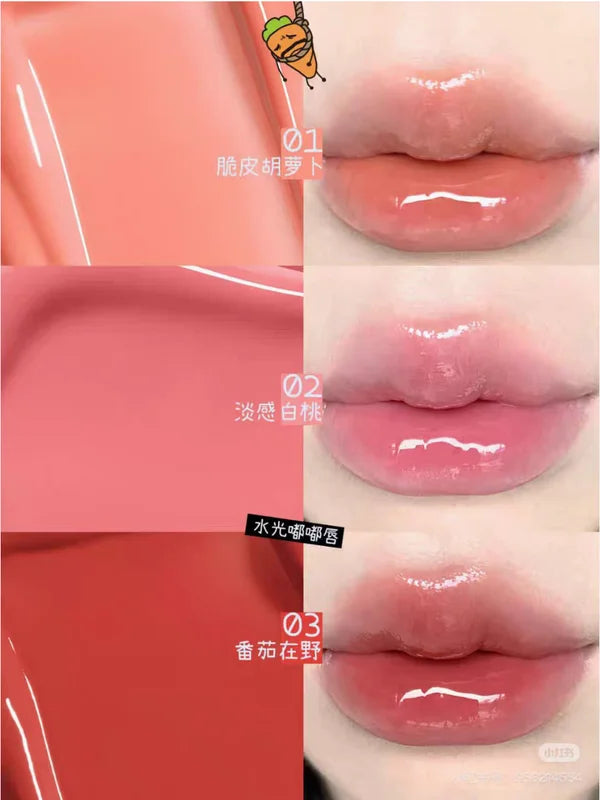 Liquid Lipstick Lip Gloss - Watery Bare Color Lip Tint, Cute Makeup