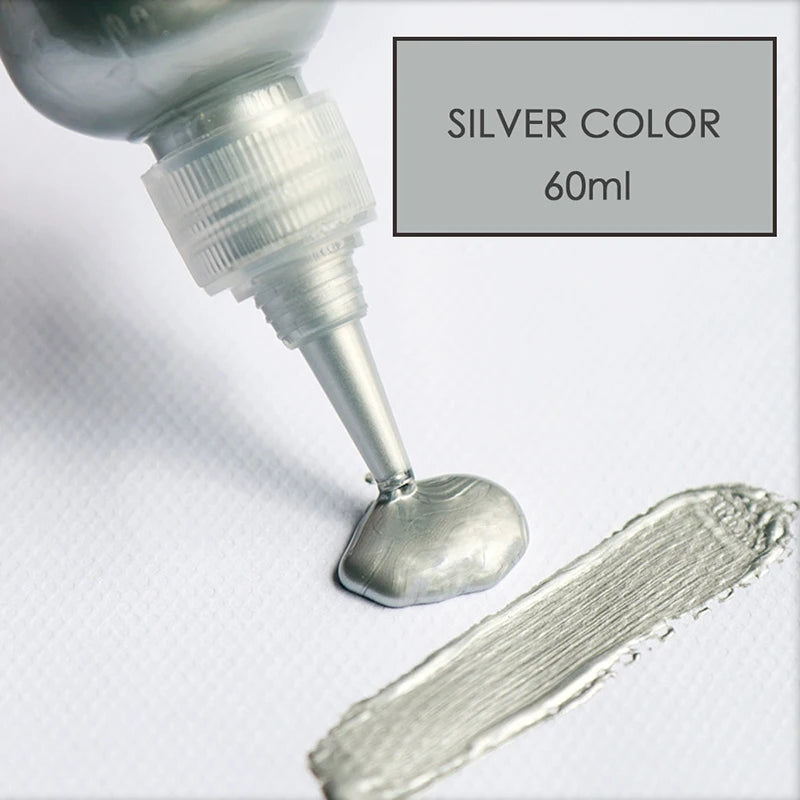 Metal Acrylic Paint 60ml Resin Pigment for Jewelry Crafting & DIY Art