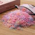 1000pcs Colorful Small Disposable Rubber Bands for Ponytail Hair Holders