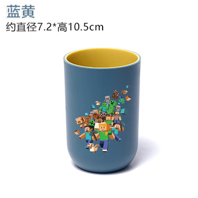 Pixel Game Man Water Cup for Fans - Rinse & Toothbrush Holder