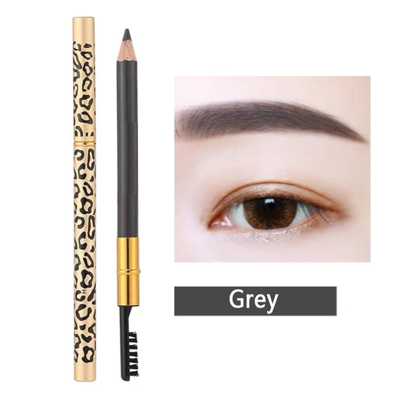 Waterproof Double Head Eyebrow Pencil for Natural, Long-Lasting Brows - No Blooming, Sweatproof, Shaping Makeup Tool