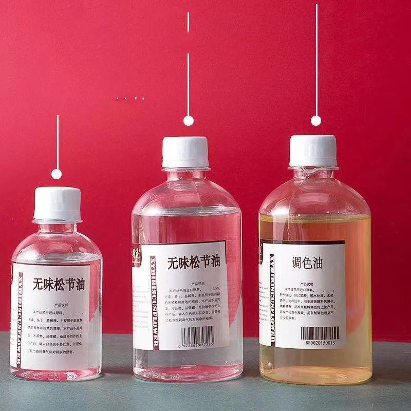 Odorless Oil Painting Turpentine - Color Mixing & Brush Cleaner, 50ml/100ml