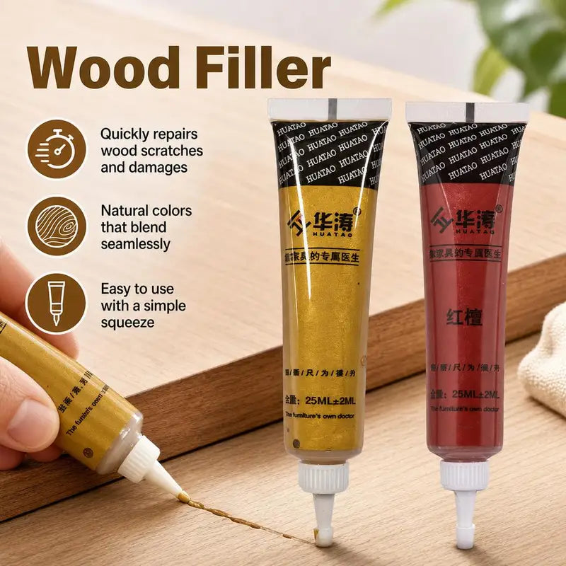 Multicolor Furniture Touch-Up Paint for Wooden Surfaces Scratch Repair DIY Kit - 20ml