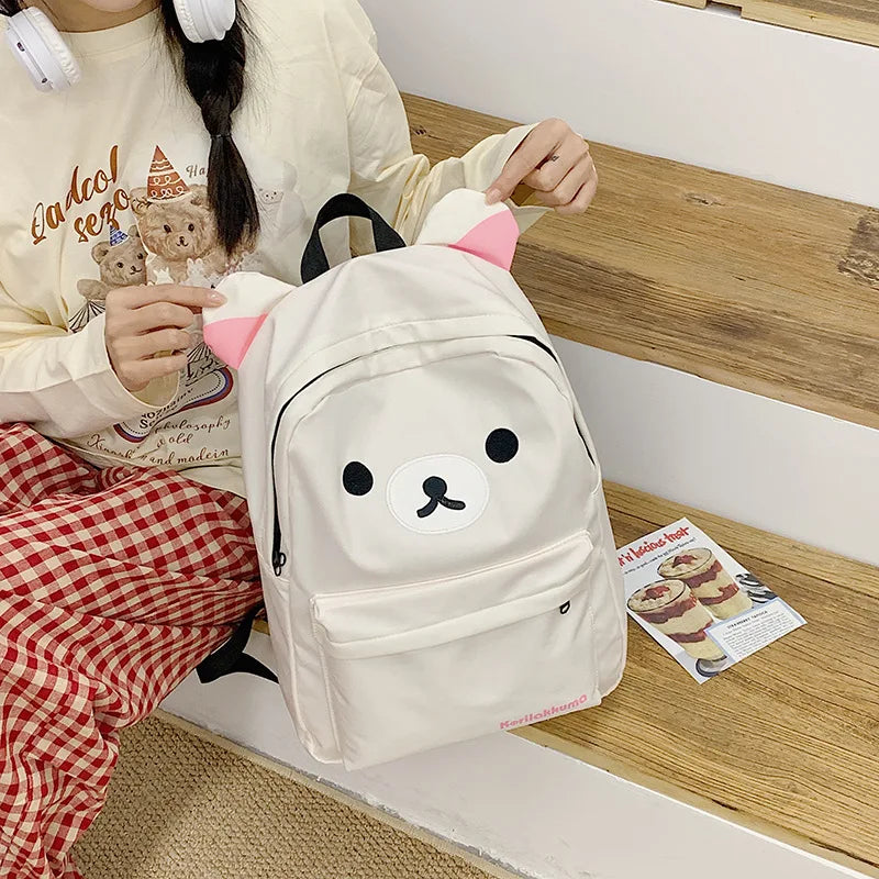 Cute Bear Rilakkuma Large Capacity Anime Cartoon Backpack for Students