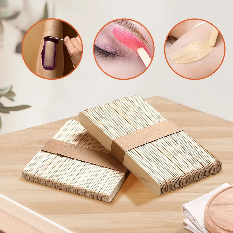 Disposable Waxing Stick Set for Hair Removal - Body & Facial Use