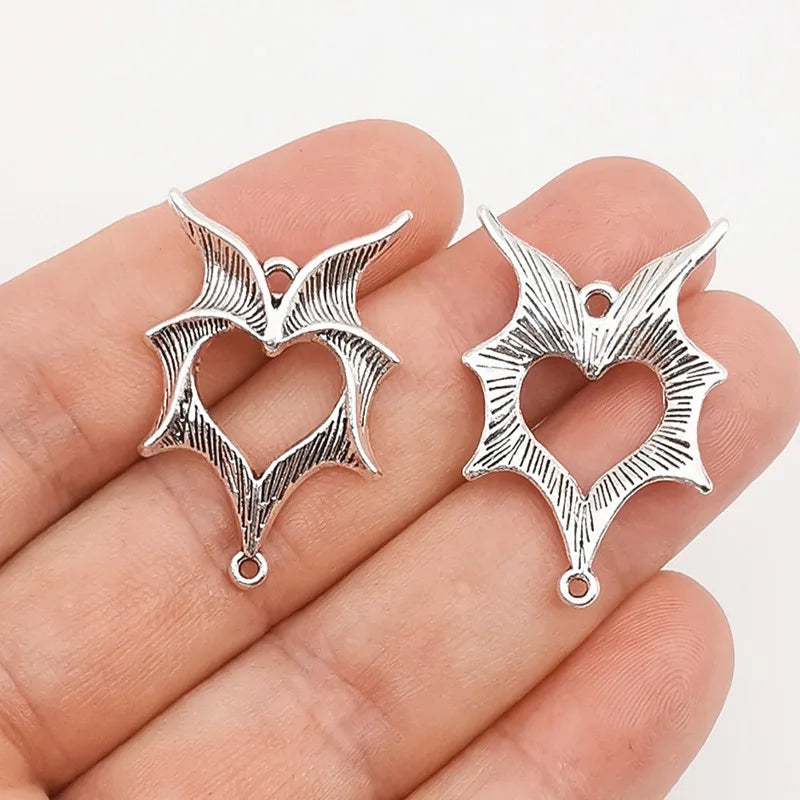Halloween Retro Devil Wings Pendant Bat Jewelry Accessories Zinc Alloy DIY